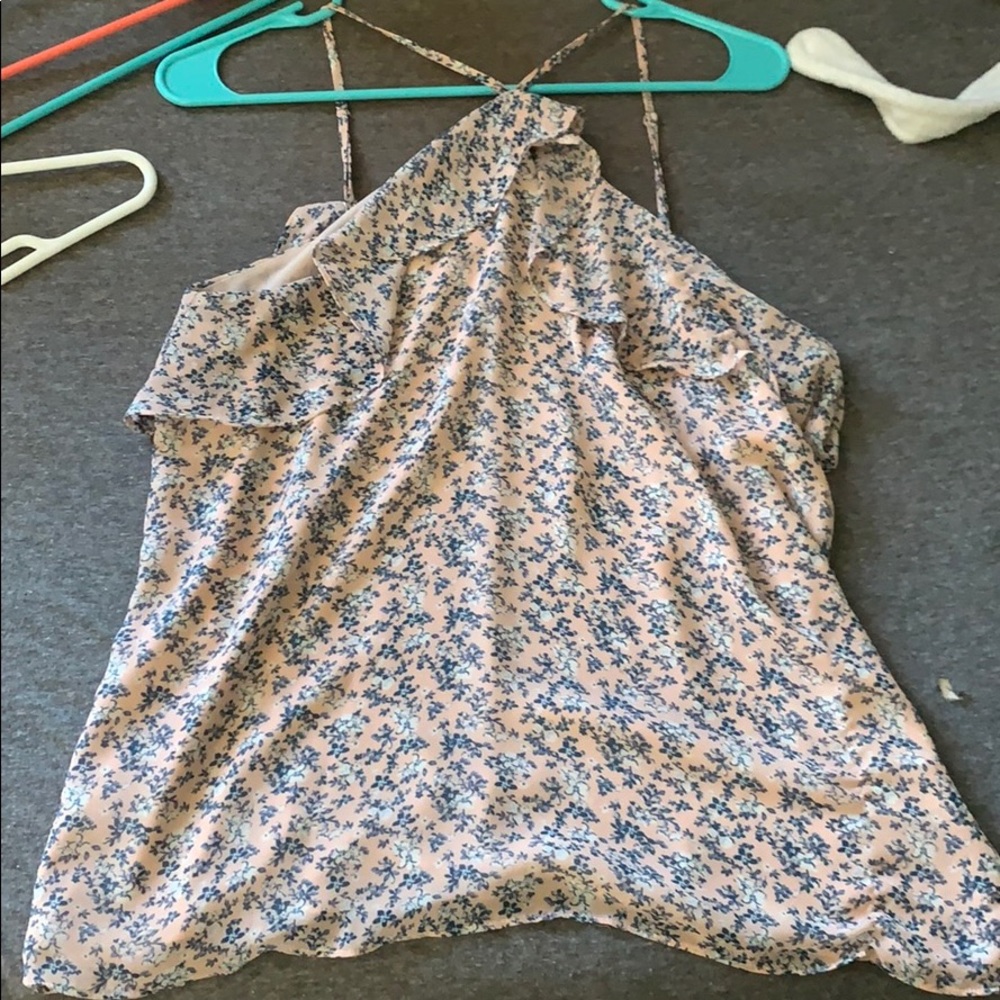 naked zebra floral tank small